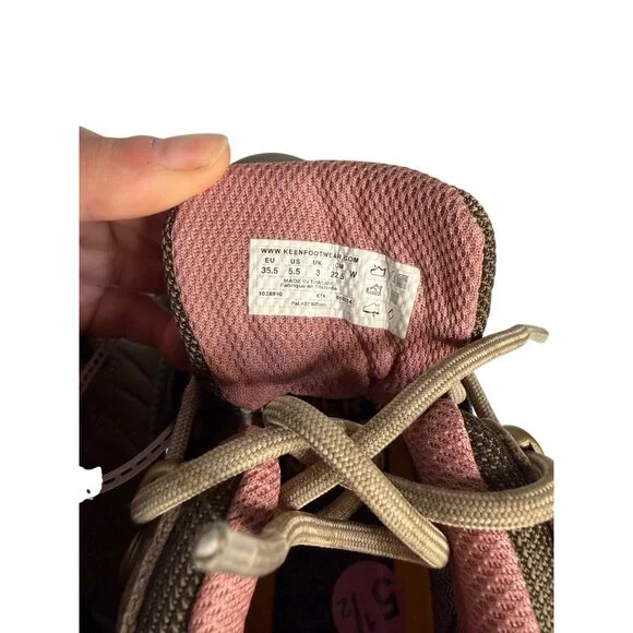 KEEN Targhee IV Waterproof Hiking Boots Womens Brindle Nostalgia Rose NEW SZ 5 - Picture 9 of 10